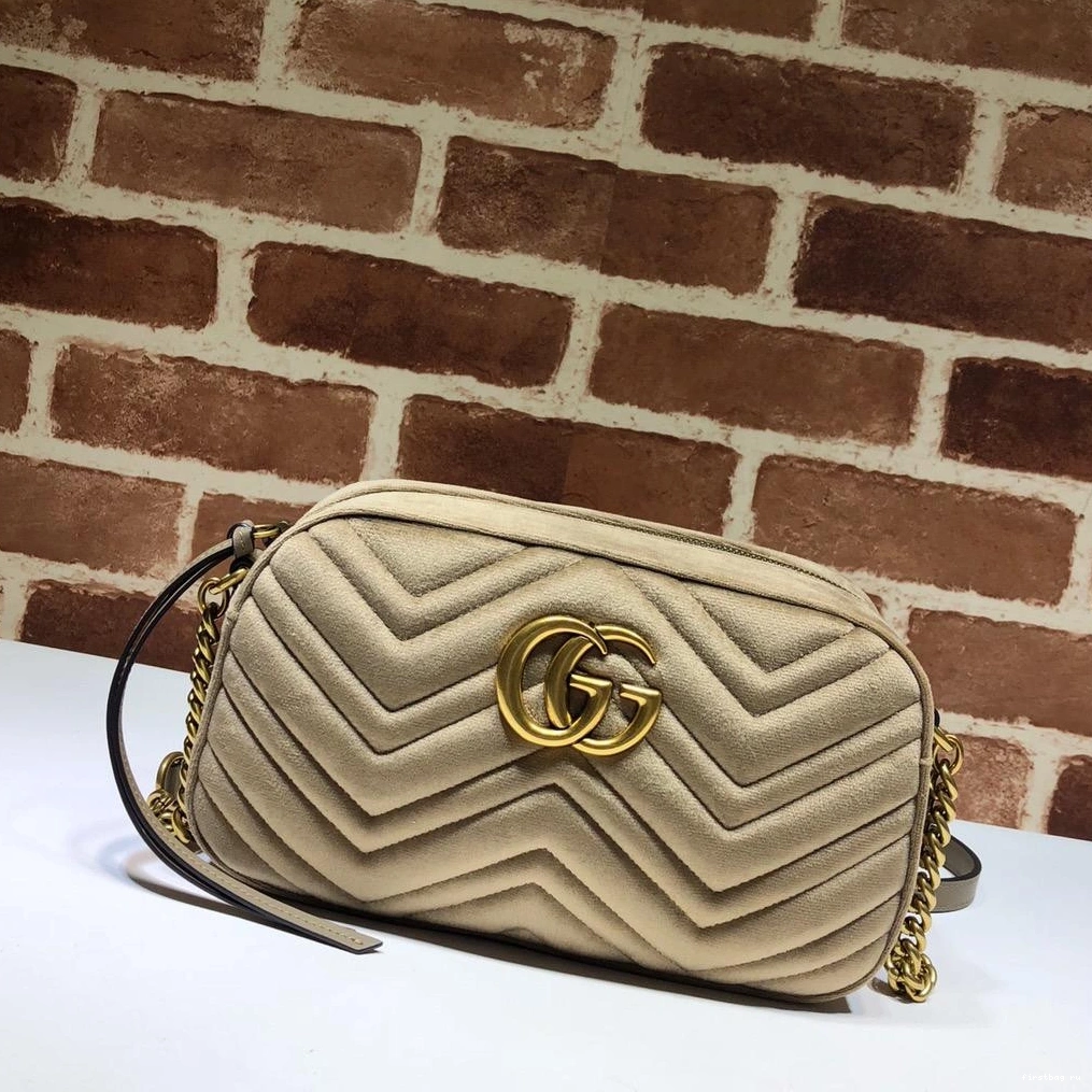 First bag ru matelassé bag Gucci shoulder Marmont GG small 0810